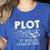 Plot It Builds Character Book Reading Teacher Women's Heather T-Shirt Heather True Royal Plot It Builds Character Book Reading Teacher Women's Heather T-Shirt Heather True Royal