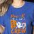Pre K Boo Crew Teacher Student Halloween Pre Kindergarten Women's Heather T-Shirt Heather True Royal