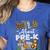 Pre-k Teacher Kids Back To School Wild About Pre-k Women's Heather T-Shirt Heather True Royal Pre-k Teacher Kids Back To School Wild About Pre-k Women's Heather T-Shirt Heather True Royal