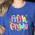 Preppy Fifth Grade Back To School 5th Grade Teacher Girl Boy Women's Heather T-Shirt Heather True Royal