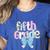 Preppy Fifth Grade Teacher Blue Floral Coquette Pencil Bow Women's Heather T-Shirt Heather True Royal Preppy Fifth Grade Teacher Blue Floral Coquette Pencil Bow Women's Heather T-Shirt Heather True Royal