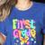 Preppy First Grade Back To School 1st Grade Teacher Girl Kid Women's Heather T-Shirt Heather True Royal Preppy First Grade Back To School 1st Grade Teacher Girl Kid Women's Heather T-Shirt Heather True Royal