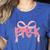 Preppy Pre k Back To School Pre-k Teachers Girls Cute Bow Women's Heather T-Shirt Heather True Royal Preppy Pre k Back To School Pre-k Teachers Girls Cute Bow Women's Heather T-Shirt Heather True Royal