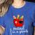Pretend I'm A Pirate Teacher Apple Talk Like A Pirate Day Men Women Kids Women's Heather T-Shirt Heather True Royal