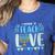 I Promise To Teach Love Hanukkah Chanukah Jewish Teacher Women's Heather T-Shirt Heather True Royal
