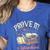 Prove It Reading Teacher Text Evidence Book Lover Student Women's Heather T-Shirt Heather True Royal