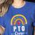 PTO Crew Parent School Volunteer Board Mom Parent Teacher Women's Heather T-Shirt Heather True Royal PTO Crew Parent School Volunteer Board Mom Parent Teacher Women's Heather T-Shirt Heather True Royal