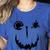 Pumpkin Artist Halloween Art Teacher Women's Heather T-Shirt Heather True Royal