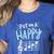 Put On A Happy Face Music Music Teacher Women's Heather T-Shirt Heather True Royal Put On A Happy Face Music Music Teacher Women's Heather T-Shirt Heather True Royal