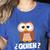 Quien Who Owl Spanish Teacher Women's Heather T-Shirt Heather True Royal Quien Who Owl Spanish Teacher Women's Heather T-Shirt Heather True Royal