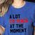 Quote A Lot To Teach At The Moment Teacher Women Women's Heather T-Shirt Heather True Royal