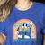Rainbow AAC Awareness Month SPED Teacher SLP Communication Women's Heather T-Shirt Heather True Royal Rainbow AAC Awareness Month SPED Teacher SLP Communication Women's Heather T-Shirt Heather True Royal
