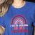 Rainbow Homeschool Mom Teacher I Go To School In My Pajamas Women's Heather T-Shirt Heather True Royal Rainbow Homeschool Mom Teacher I Go To School In My Pajamas Women's Heather T-Shirt Heather True Royal