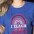 Rainbow Retro Homeschool Mom Teacher I Teach In My Pajamas Women's Heather T-Shirt Heather True Royal Rainbow Retro Homeschool Mom Teacher I Teach In My Pajamas Women's Heather T-Shirt Heather True Royal