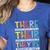 There Their They’Re Grammar Joke For English Teacher Student Women's Heather T-Shirt Heather True Royal