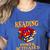 Reading Super Power Activated Superhero Teacher Or Student Men Women Girls Kids Women's Heather T-Shirt Heather True Royal