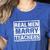 Real Men Marry Teachers Teacher Women's Heather T-Shirt Heather True Royal Real Men Marry Teachers Teacher Women's Heather T-Shirt Heather True Royal