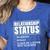 Relationship Status Taken By Super Hot Teacher Women's Heather T-Shirt Heather True Royal Relationship Status Taken By Super Hot Teacher Women's Heather T-Shirt Heather True Royal