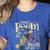 There's Room On My Broom For You Too Teacher Halloween Women's Heather T-Shirt Heather True Royal