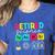 Retired Science Teacher Periodic Table Teacher Life Women's Heather T-Shirt Heather True Royal