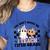 Retro You Can't Scare Me I Teach 5th Grade Teacher Halloween Women's Heather T-Shirt Heather True Royal