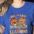 Retro Fall In Love With Learning Autumn Pumpkin Teacher Kids Women's Heather T-Shirt Heather True Royal