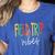 Retro Field Trip Vibes Vintage Field Trip Vibes Teacher Kids Women's Heather T-Shirt Heather True Royal