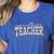Retro Floral Agriculture Teacher Farmer AG Teacher Team Crew Women's Heather T-Shirt Heather True Royal Retro Floral Agriculture Teacher Farmer AG Teacher Team Crew Women's Heather T-Shirt Heather True Royal