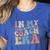 Retro Groovy In My Instructional Coach Era Teacher Women's Heather T-Shirt Heather True Royal