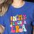 Retro Groovy In My Teaching Era Best Teacher Appreciation Women's Heather T-Shirt Heather True Royal
