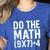Retro Do The Math Teacher For Men Women Kid Boy Girl Women's Heather T-Shirt Heather True Royal Retro Do The Math Teacher For Men Women Kid Boy Girl Women's Heather T-Shirt Heather True Royal