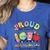 Retro Proud To Teach Multilingual Learners English Teacher Women's Heather T-Shirt Heather True Royal Retro Proud To Teach Multilingual Learners English Teacher Women's Heather T-Shirt Heather True Royal