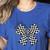 Retro Special Education Squad Coquette Bow SPED Teacher Women's Heather T-Shirt Heather True Royal