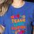 Retro Teach Love Inspire Back To School Teachers Women's Heather T-Shirt Heather True Royal Retro Teach Love Inspire Back To School Teachers Women's Heather T-Shirt Heather True Royal
