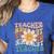 Retro Teacher Daisy Colorful Elementary School Teacher Women's Heather T-Shirt Heather True Royal