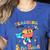 Retro Teaching Is My Superpower Apple Teacher Appreciation Women's Heather T-Shirt Heather True Royal Retro Teaching Is My Superpower Apple Teacher Appreciation Women's Heather T-Shirt Heather True Royal