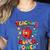 Retro Teaching Is My Superpower Apple Teacher Appreciation Women's Heather T-Shirt Heather True Royal Retro Teaching Is My Superpower Apple Teacher Appreciation Women's Heather T-Shirt Heather True Royal