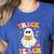 Retro Vintage Groovy Trick Or Teach Teacher Halloween For Men Women Kids Women's Heather T-Shirt Heather True Royal