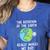 Rotation Of The Earth Makes My Day Science Teacher Earth Day Women's Heather T-Shirt Heather True Royal
