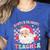 Santa Favorite Teacher Shirt Teacher Christmas Women's Heather T-Shirt Heather True Royal Santa Favorite Teacher Shirt Teacher Christmas Women's Heather T-Shirt Heather True Royal