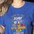 This Is My Scary 6th Grade ELA Costume Teacher Men Women Women's Heather T-Shirt Heather True Royal This Is My Scary 6th Grade ELA Costume Teacher Men Women Women's Heather T-Shirt Heather True Royal