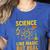Science Like Magic But Real Nerdy Teacher Women's Heather T-Shirt Heather True Royal