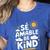 SÉ AMABLE Be Kind Bilingual Teacher Maestra Spanish Teacher Women's Heather T-Shirt Heather True Royal