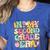 In My Second Grade Era Girl Back To School 2nd Grade Teacher Women's Heather T-Shirt Heather True Royal