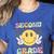 Second Grade Teachers Boys Girls Smile Face 2nd Grade Team Women's Heather T-Shirt Heather True Royal