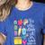 She Works Willingly With Her Hands Proverbs Daycare Teacher Men Women Women's Heather T-Shirt Heather True Royal