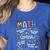 Show Your Work Math Teacher First Day Back To School Women's Heather T-Shirt Heather True Royal