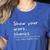 Show Your Work Thanks Math Teacher Women's Heather T-Shirt Heather True Royal Show Your Work Thanks Math Teacher Women's Heather T-Shirt Heather True Royal