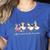Silly Teachers Build Character Goose Teacher Back To School Women's Heather T-Shirt Heather True Royal