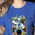 Skeleton Mad Scientist Halloween Costume Science Teacher Women's Heather T-Shirt Heather True Royal